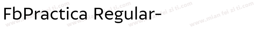 FbPractica Regular字体转换